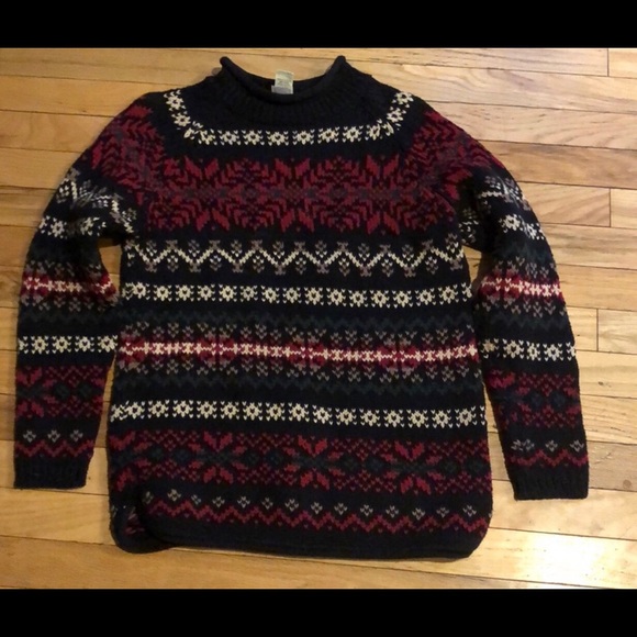Eddie Bauer Sweaters - HP🎉Vintage Eddie Bauer Classic Nordic Cozy Ski Sweater Holiday Sz XS